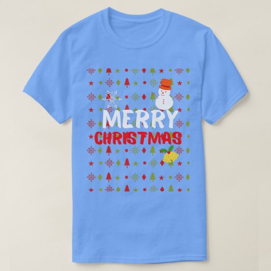 Vrolijk kerstfeest t-shirt (Design voorkant)