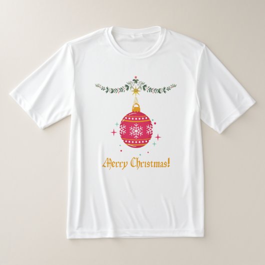 Vrolijk kerstfeest t-shirt (Laagn)