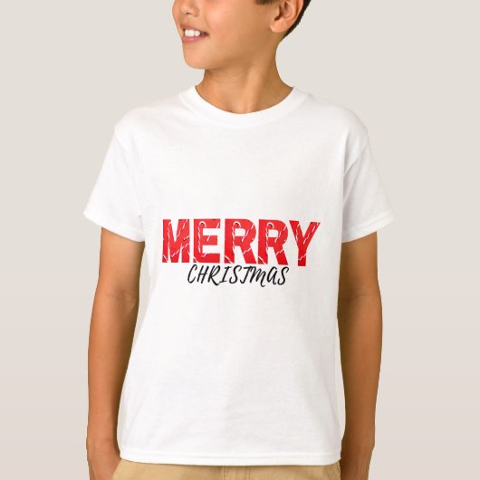 Vrolijk kerstfeest t-shirt (Voorkant)