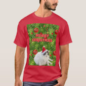 Vrolijk kerstfeest t-shirt (Voorkant)