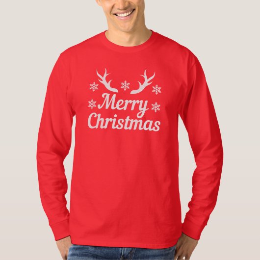 Vrolijk kerstfeest T-Shirt (Voorkant)