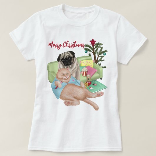 Vrolijk kerstfeest T-Shirt (Design voorkant)