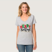 Vrolijk kerstfeest t-shirt (Voorkant volledig)