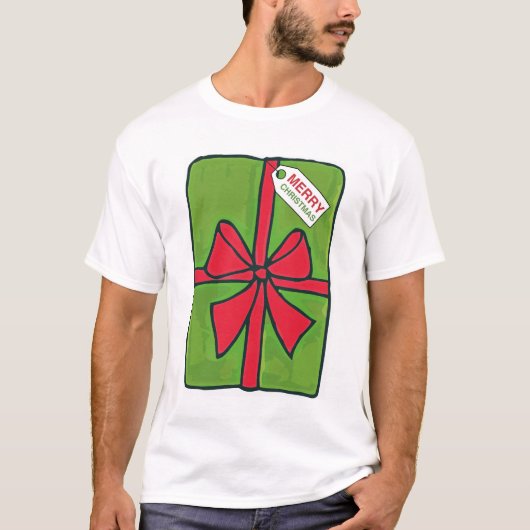 Vrolijk kerstfeest t-shirt (Voorkant)