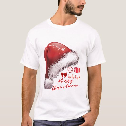 Vrolijk kerstfeest t-shirt (Voorkant)