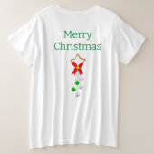Vrolijk kerstfeest T-Shirt (Design achterkant)