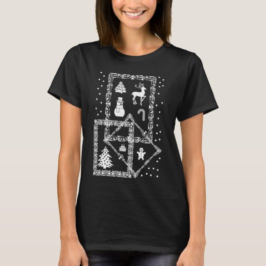 Vrolijk kerstfeest t-shirt (Voorkant)