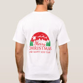 Vrolijk kerstfeest T-Shirt (Achterkant)