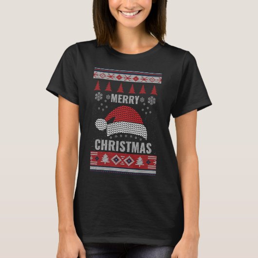 Vrolijk kerstfeest t-shirt (Voorkant)