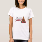 Vrolijk kerstfeest t-shirt (Voorkant)