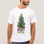 Vrolijk kerstfeest t-shirt (Voorkant)