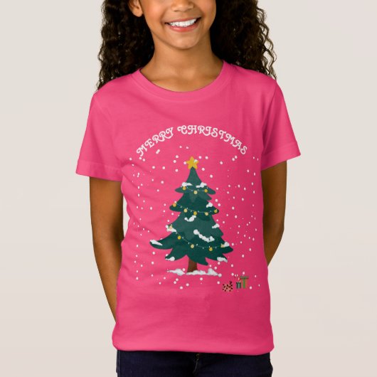 Vrolijk kerstfeest t-shirt (Voorkant)