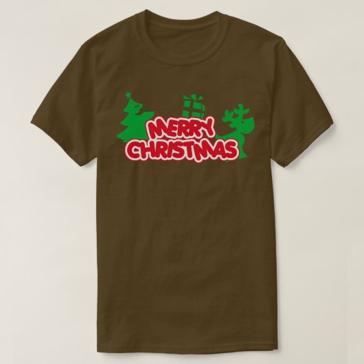 Vrolijk kerstfeest t-shirt (Design voorkant)