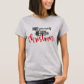vrolijk kerstfeest t-shirt (Voorkant)