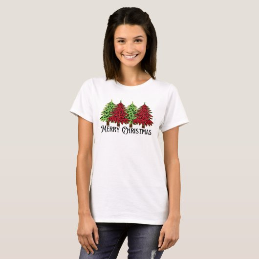 Vrolijk kerstfeest t-shirt (Voorkant volledig)