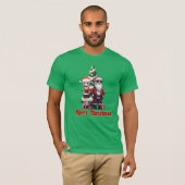 Vrolijk kerstfeest t-shirt (Voorkant volledig)