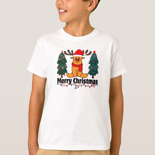 Vrolijk kerstfeest t-shirt (Voorkant)