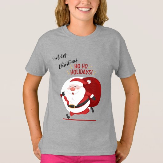 Vrolijk kerstfeest T-Shirt (Voorkant)