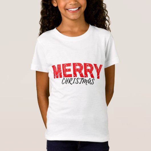 Vrolijk kerstfeest t-shirt (Voorkant)
