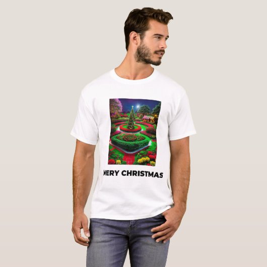 Vrolijk kerstfeest t-shirt (Voorkant volledig)