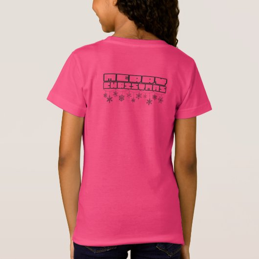 Vrolijk kerstfeest t-shirt (Achterkant)