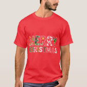 Vrolijk kerstfeest t-shirt (Voorkant)