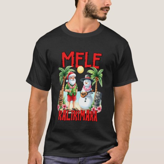Vrolijk kerstfeest t-shirt (Voorkant)