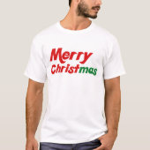 Vrolijk kerstfeest t-shirt (Voorkant)