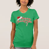 Vrolijk kerstfeest t-shirt (Voorkant)