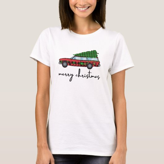 Vrolijk kerstfeest T-Shirt (Voorkant)