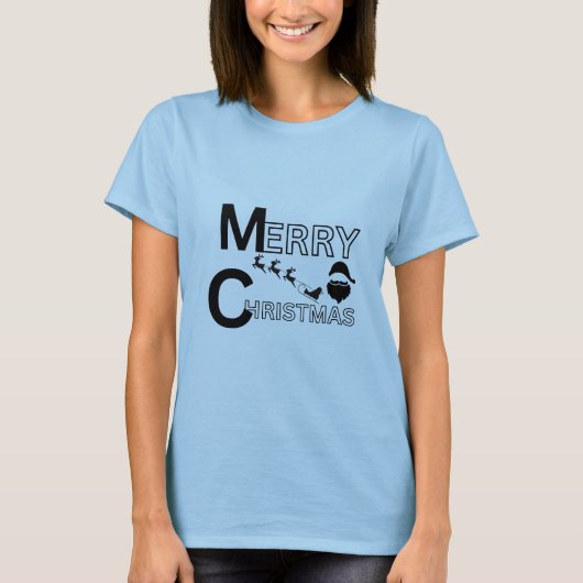 Vrolijk kerstfeest t-shirt (Voorkant)