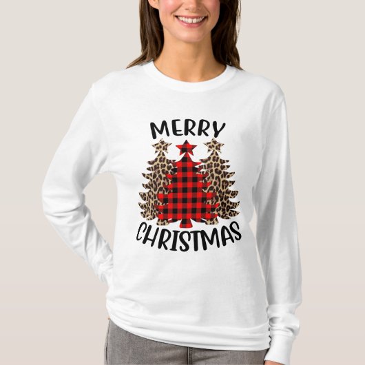Vrolijk kerstfeest t-shirt (Voorkant)