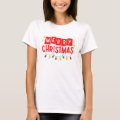 Vrolijk kerstfeest t-shirt (Voorkant)