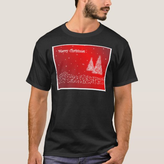 Vrolijk kerstfeest t-shirt (Voorkant)