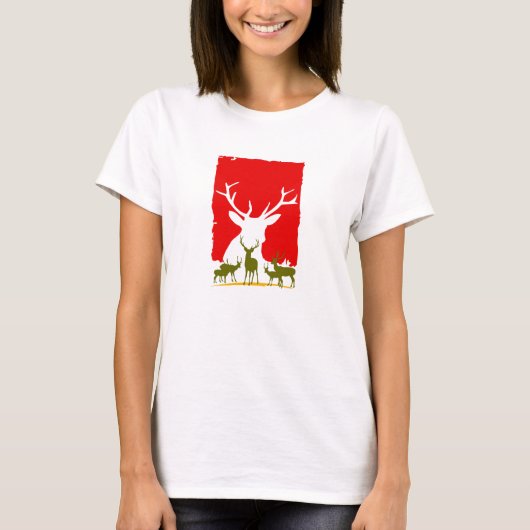 Vrolijk kerstfeest t-shirt (Voorkant)