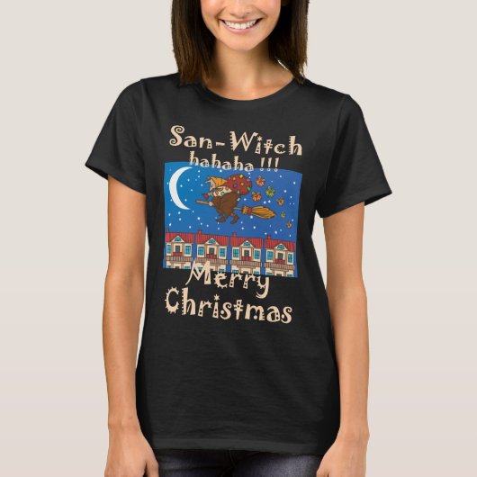 Vrolijk kerstfeest t-shirt (Voorkant)
