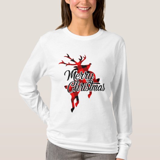 Vrolijk kerstfeest t-shirt (Voorkant)