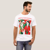 Vrolijk kerstfeest t-shirt (Voorkant volledig)