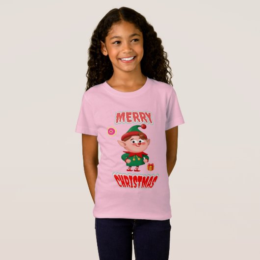 Vrolijk kerstfeest t-shirt (Voorkant volledig)