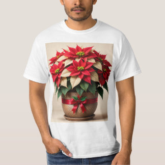 Vrolijk Kerstfeest T-shirt bloem