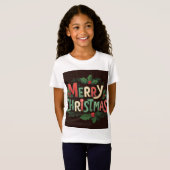 Vrolijk kerstfeest T-shirt – Holiday Cheer & (Voorkant volledig)