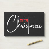 Vrolijk kerstfeest T-Shirt Post-it® Notes (Op bureau)