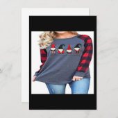 Vrolijk kerstfeest T Shirt voor vrouwen Baseball L Kaart (Voorkant / Achterkant)