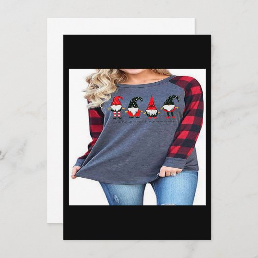 Vrolijk kerstfeest T Shirt voor vrouwen Baseball L Kaart (Voorkant / Achterkant)