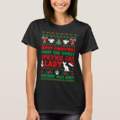 Vrolijk kerstfeest, tactische kat Ugly T-Shirt (Voorkant)