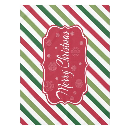 Vrolijk kerstfeest tafelkleed (Voorkant)