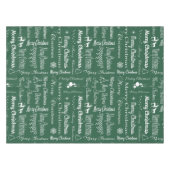 Vrolijk kerstfeest tafelkleed (Voorkant (Horizontaal))