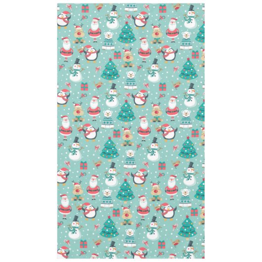 Vrolijk kerstfeest tafelkleed (Voorkant)