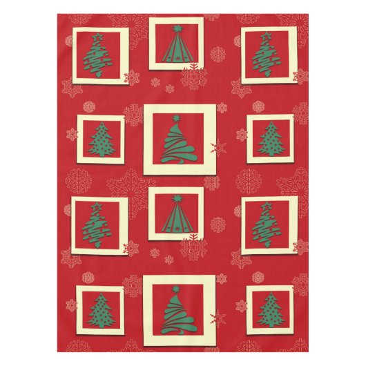 Vrolijk kerstfeest tafelkleed (Voorkant)