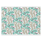 "Vrolijk kerstfeest" Tafelkleed (Voorkant (Horizontaal))